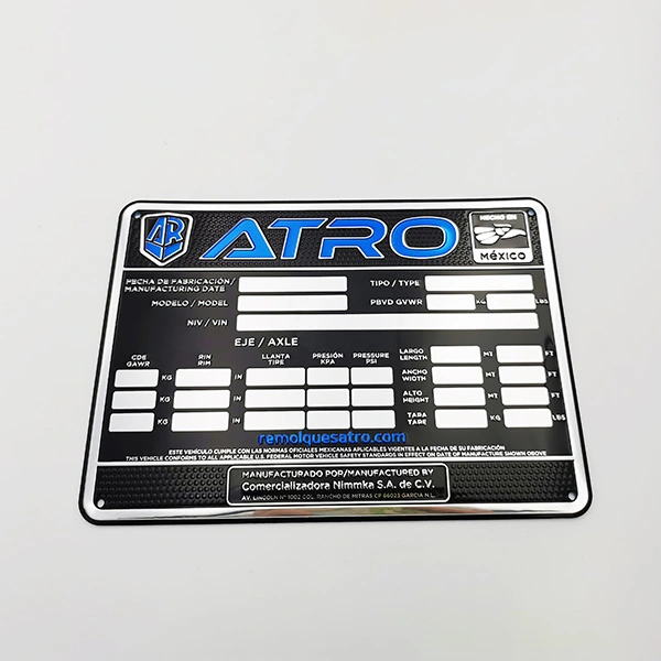 公司品牌铝标签