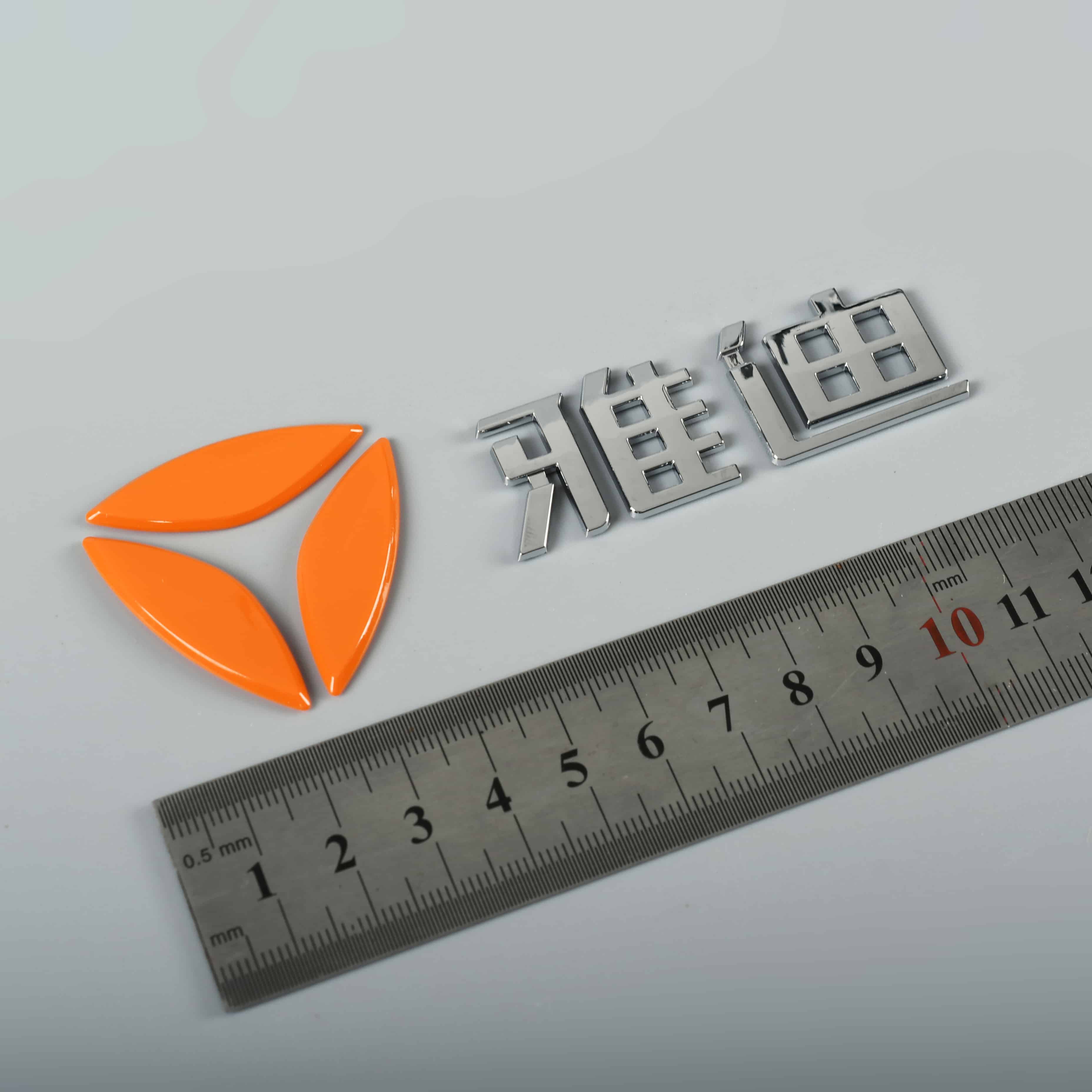 3D摩托车标签贴纸塑料铬徽标ABS徽章