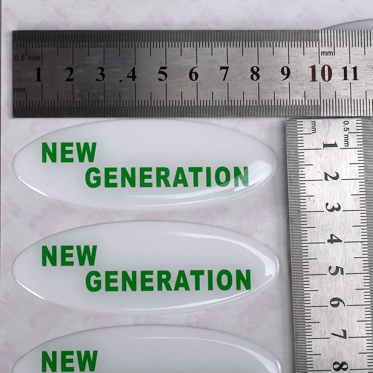 3D徽标清除树脂环氧贴纸