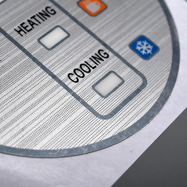 光面膜标签哑光前控制面板贴纸